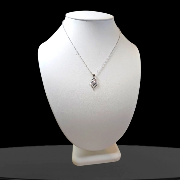 Elegant & Charming 925 Silver 0.5 Ct Moissanite Necklace. - Picture 2 of 7